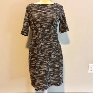 Jules & Jim tweed black and white dress